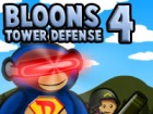 Bloons Tower Defense 4 - BTD4 features improved graphics, loads of new and original tower types and tons of upgrades for each tower type. Heaps of tracks, save games, career mode, sandbox mode and apopalypse mode. Bloons Tower Defense 4 will give you almost unlimited replay value. Also included is optional MochiCoins premium content featuring lots of extra tracks and special booster upgrades like double boomerangs, exploding darts, and double cash!