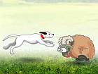 Sheep Jumper - Pārlec pāri pēc iespējas vairāk aitām! Izmanto SPACE taustiņu.